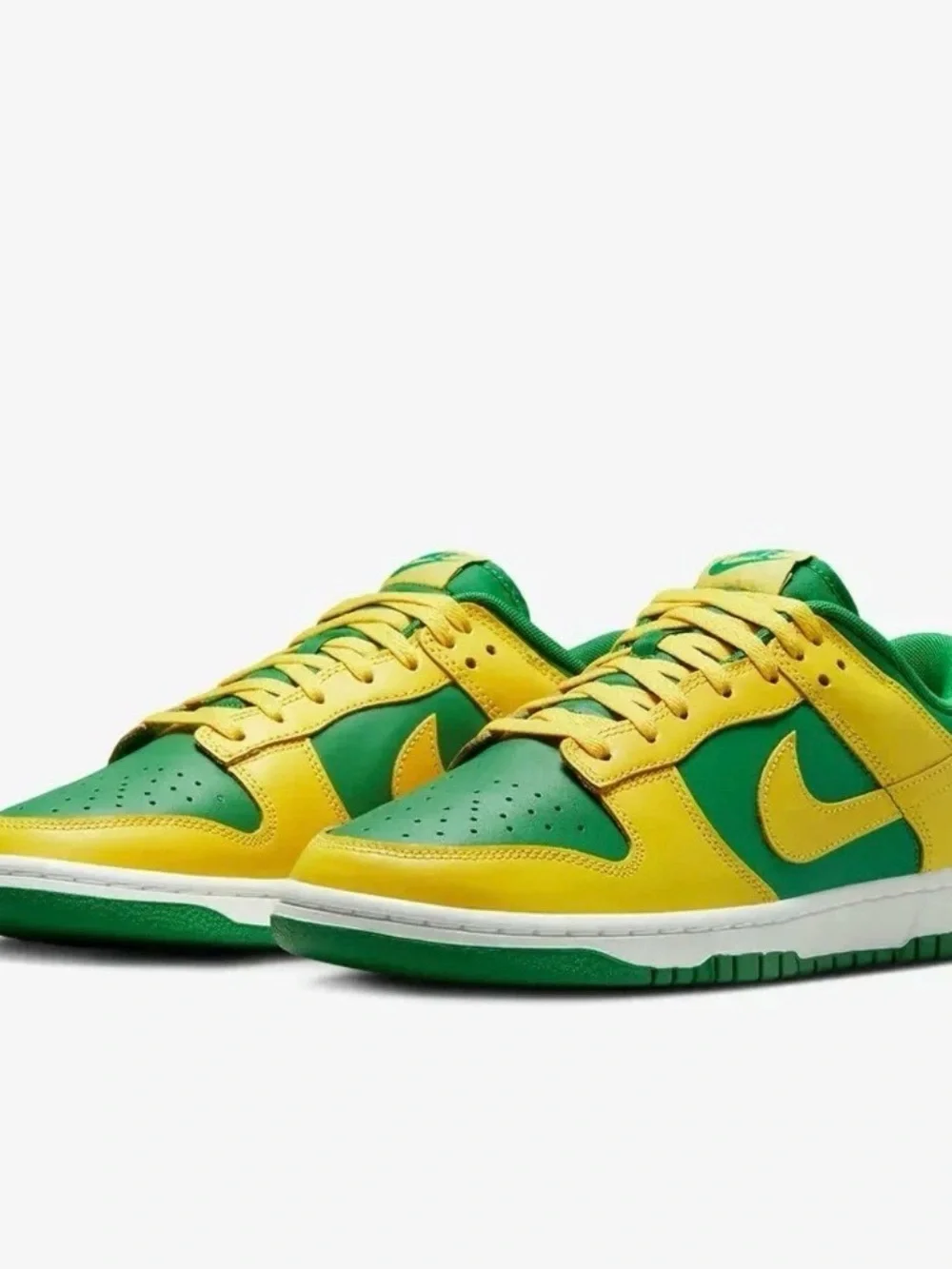 Nike Dunk Low Retro Reverse Brazil Apple Green Yellow Strike Size 13